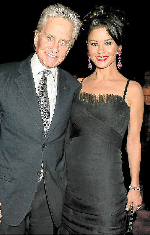 HAPPY TOGETHER: Michael Douglas and his wife Catherine Zeta-Jones. HAPPY TOGETHER: Michael Douglas and his wife Catherine Zeta-Jones.